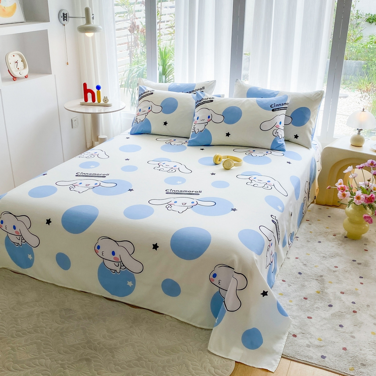 91家纺网 家纺一手货源 找家纺 一电 2025新款卡通床单单件被单学生宿舍被罩三件套单人儿童上下床床单-第五批 圈圈玉桂狗