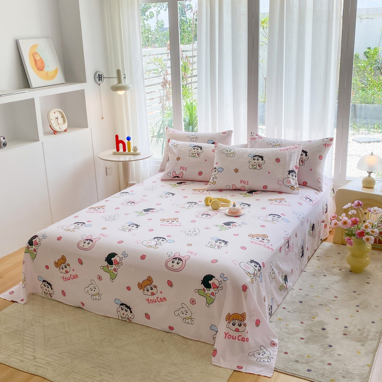 91家纺网 家纺一手货源 找家纺 一电 2025新款卡通床单单件被单学生宿舍被罩三件套单人儿童上下床床单-第五批 你最棒