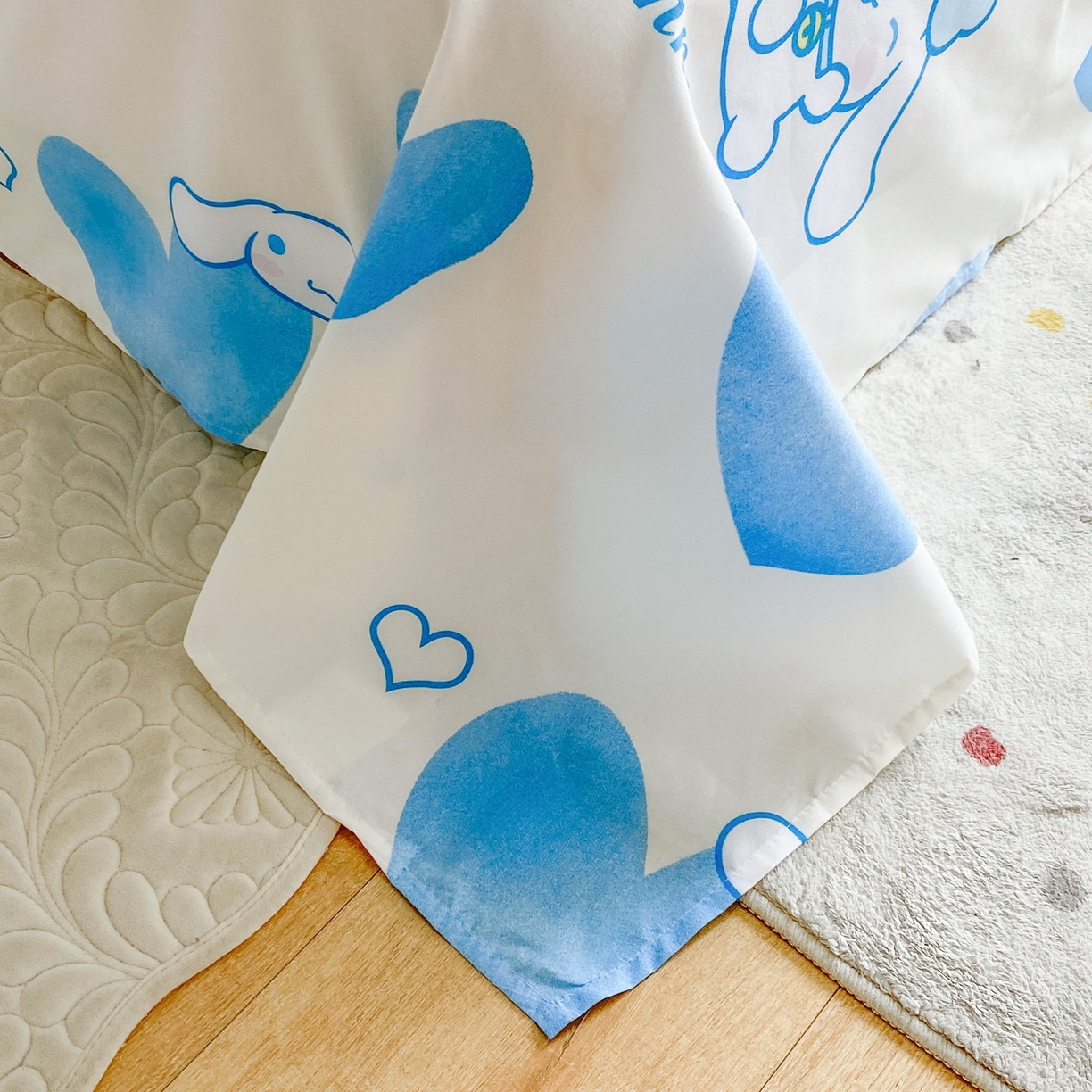 91家纺网 家纺一手货源 找家纺 一电 2025新款卡通床单单件被单学生宿舍被罩三件套单人儿童上下床床单-第五批 爱心玉桂狗