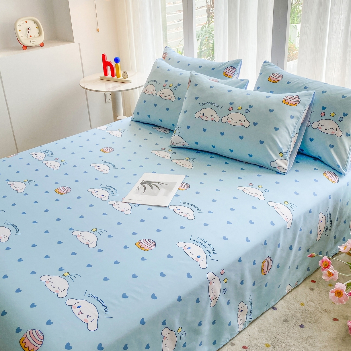 91家纺网 家纺一手货源 找家纺 一电 2025新款卡通床单单件被单学生宿舍被罩三件套单人儿童上下床床单-第五批 星空玉桂狗