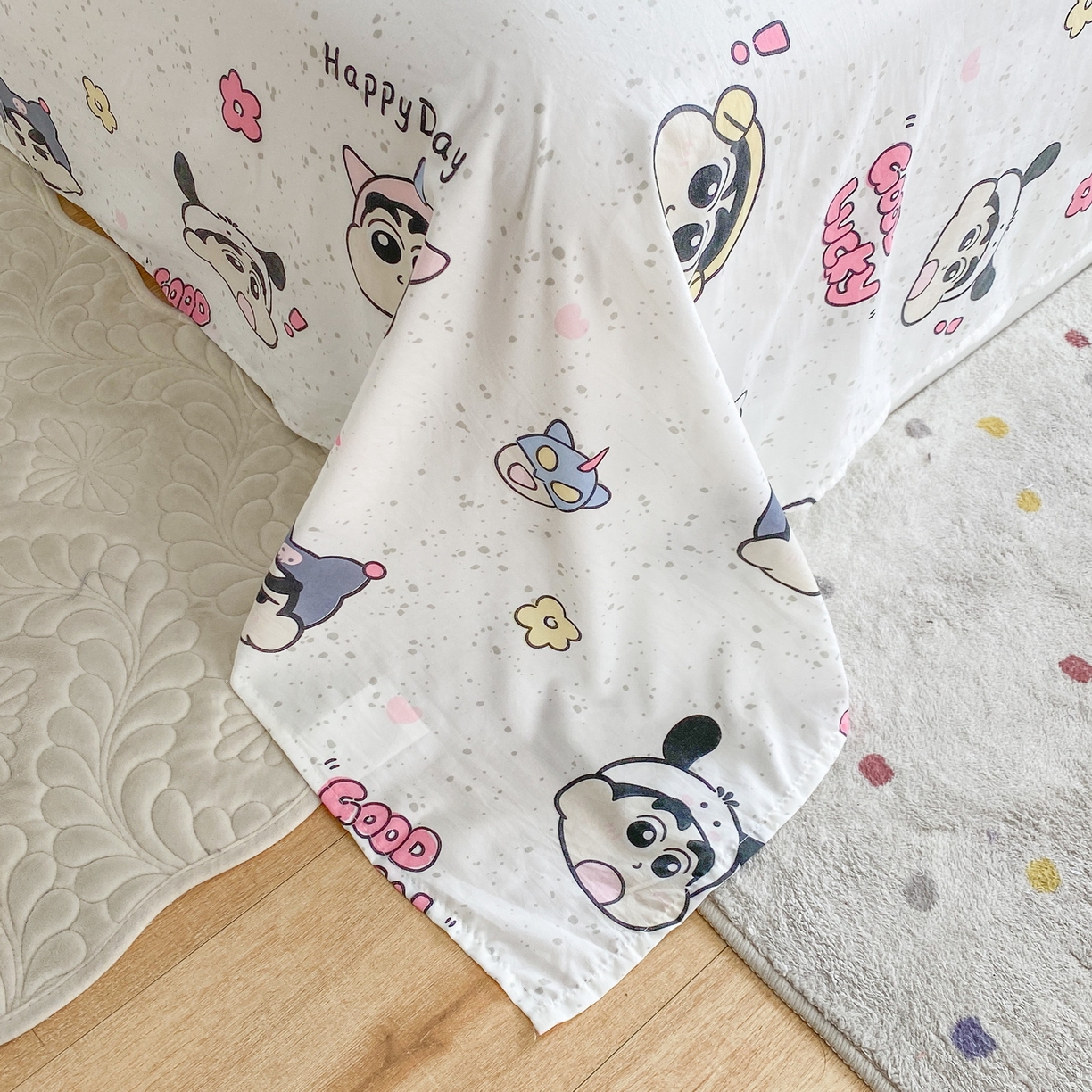 91家纺网 家纺一手货源 找家纺 一电 2025新款卡通床单单件被单学生宿舍被罩三件套单人儿童上下床床单-第五批 快乐少年