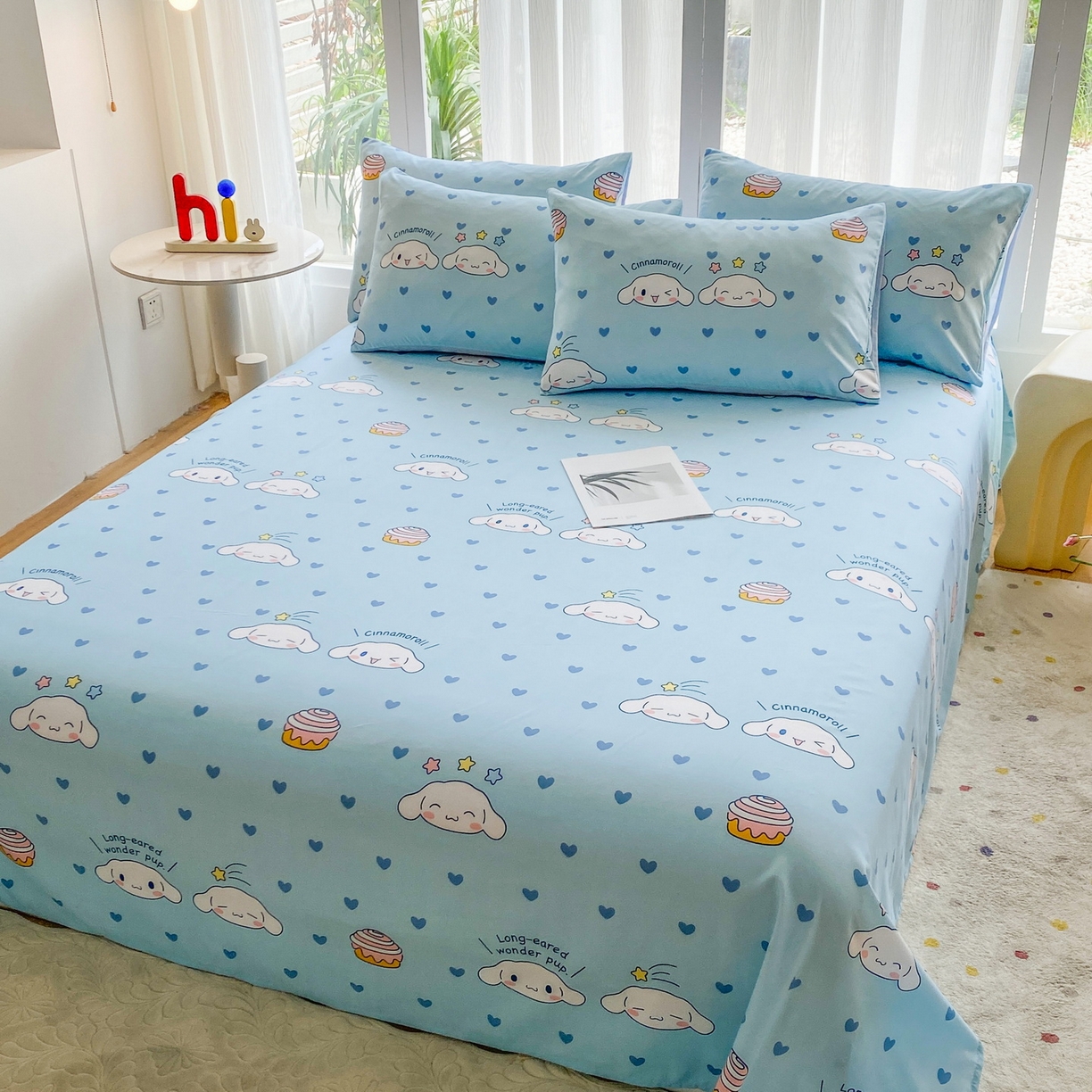 91家纺网 家纺一手货源 找家纺 一电 2025新款卡通床单单件被单学生宿舍被罩三件套单人儿童上下床床单-第五批 星空玉桂狗