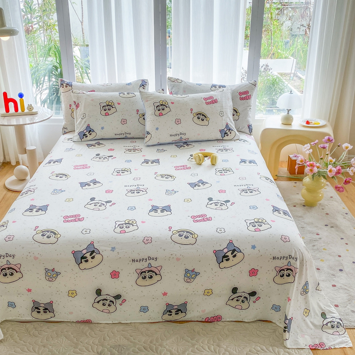 91家纺网 家纺一手货源 找家纺 一电 2025新款卡通床单单件被单学生宿舍被罩三件套单人儿童上下床床单-第五批 快乐少年