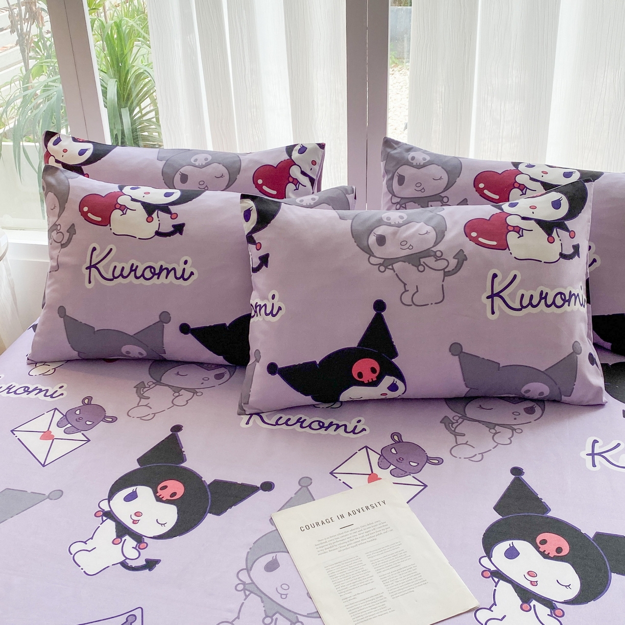 91家纺网 家纺一手货源 找家纺 一电 2025新款卡通床单单件被单学生宿舍被罩三件套单人儿童上下床床单-第五批 爱心库洛米