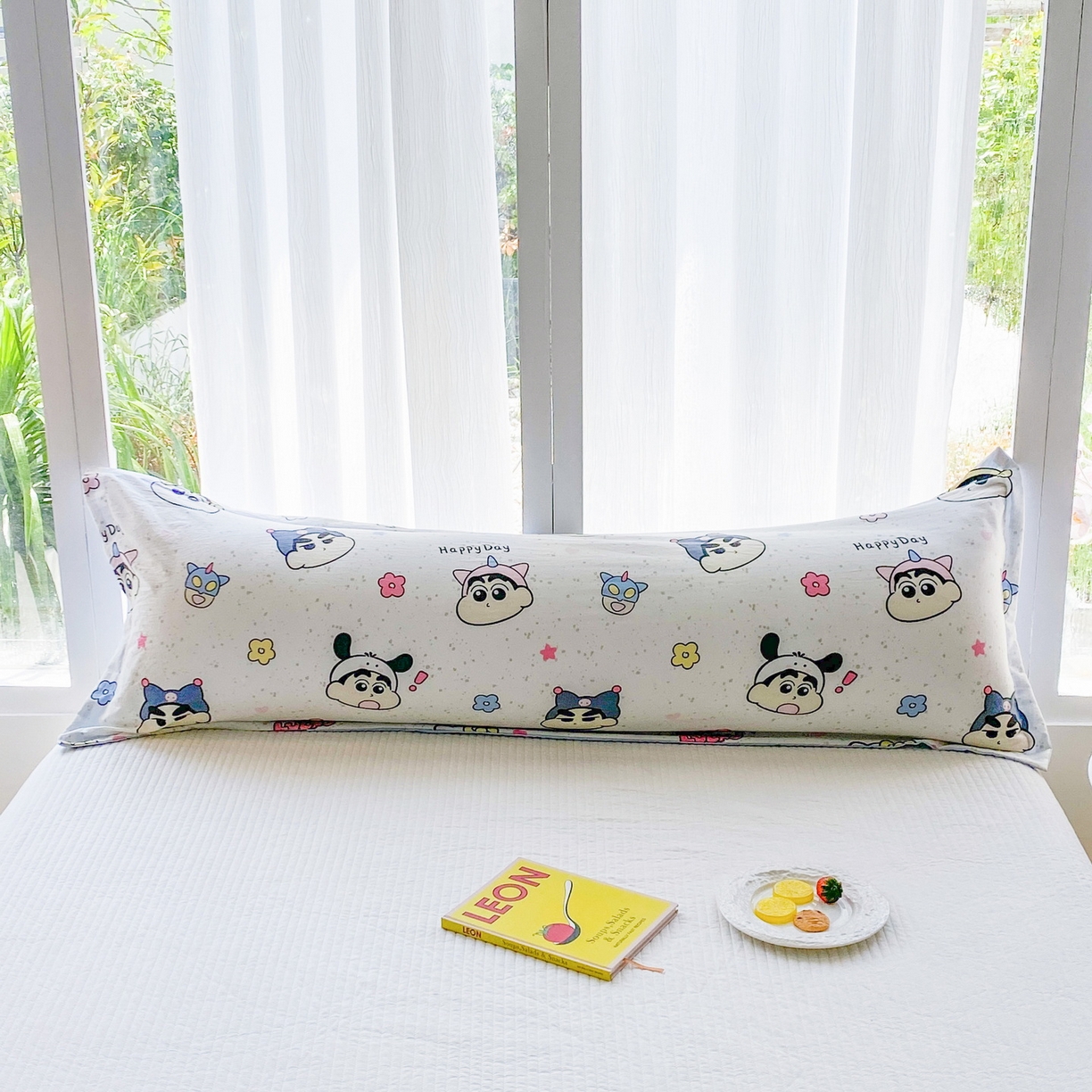 一电 2025新款卡通A类水洗棉麻单人单层枕头套亲肤双人枕套 快乐少年