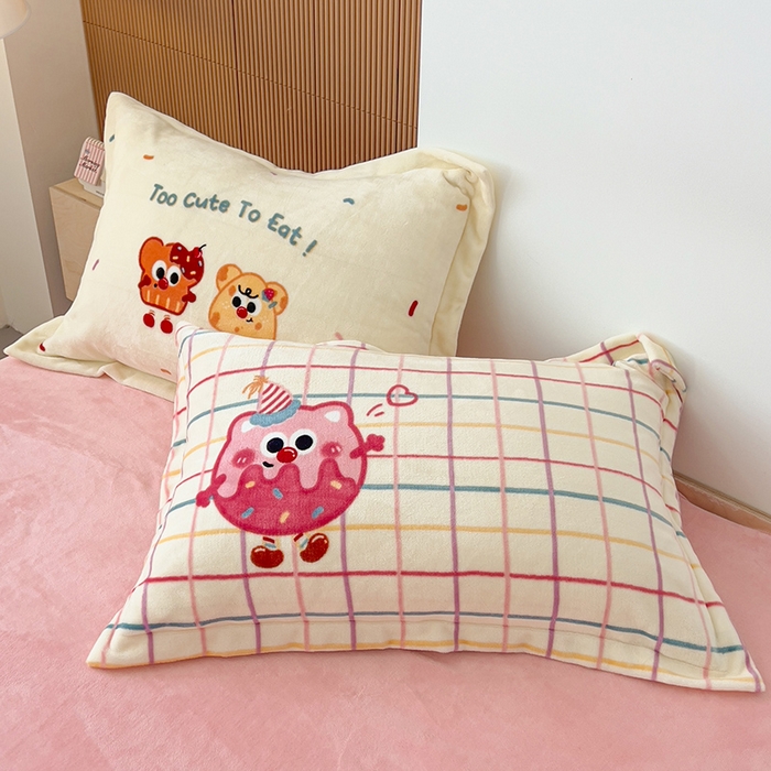 91家纺网 家纺一手货源 找家纺 福来临家纺 2025牛奶绒大版卡通四件套 奶油芝士