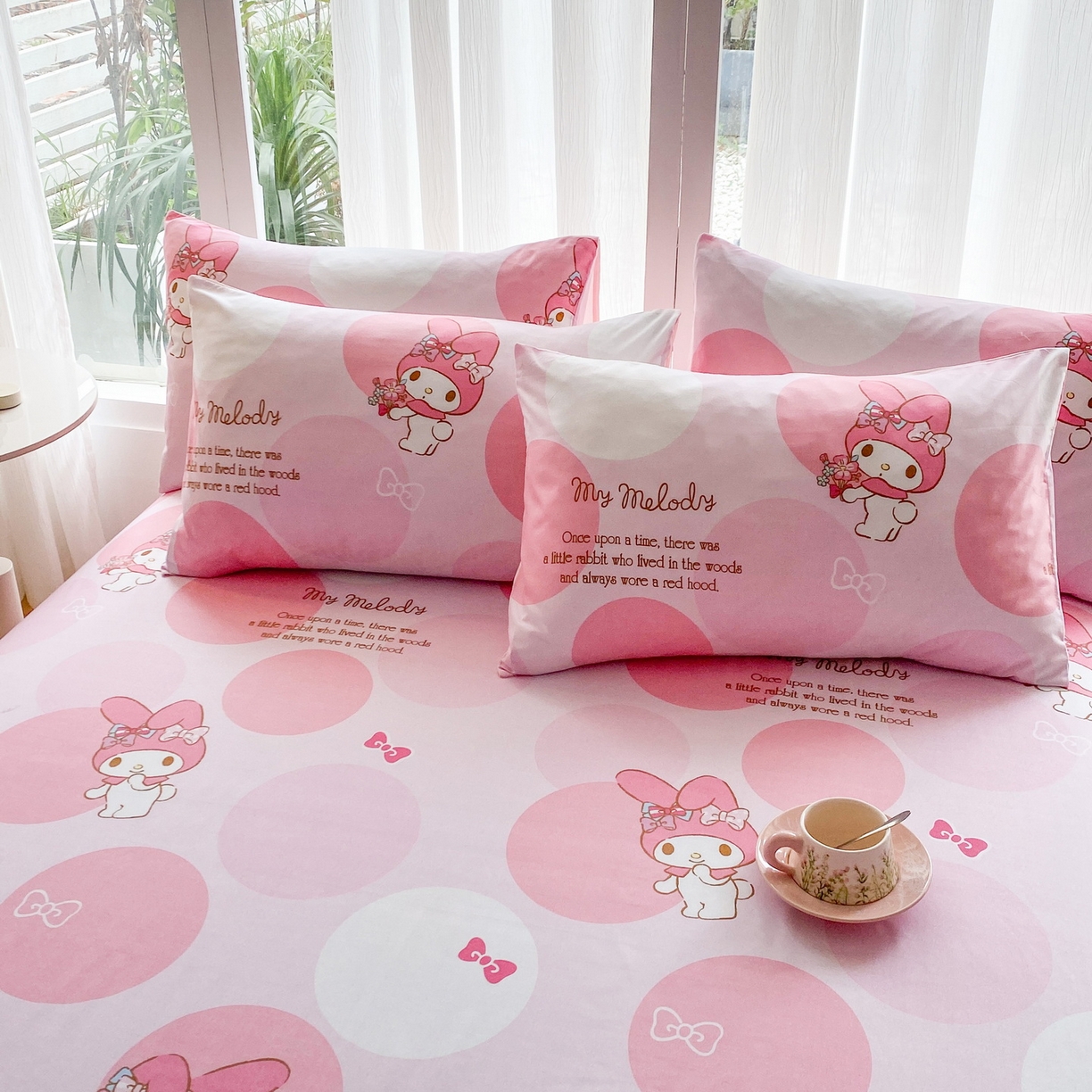 91家纺网 家纺一手货源 找家纺 一电 2025新款卡通床单单件被单学生宿舍被罩三件套单人儿童上下床床单-第五批 圈圈美乐蒂