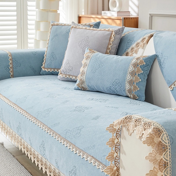 91家纺网 家纺一手货源 找家纺 （总）峻杨 2025新款柔软亲肤雪尼尔沙发垫耐用耐磨防滑四季可用可机洗水洗定制尺寸请联系客服-小熊