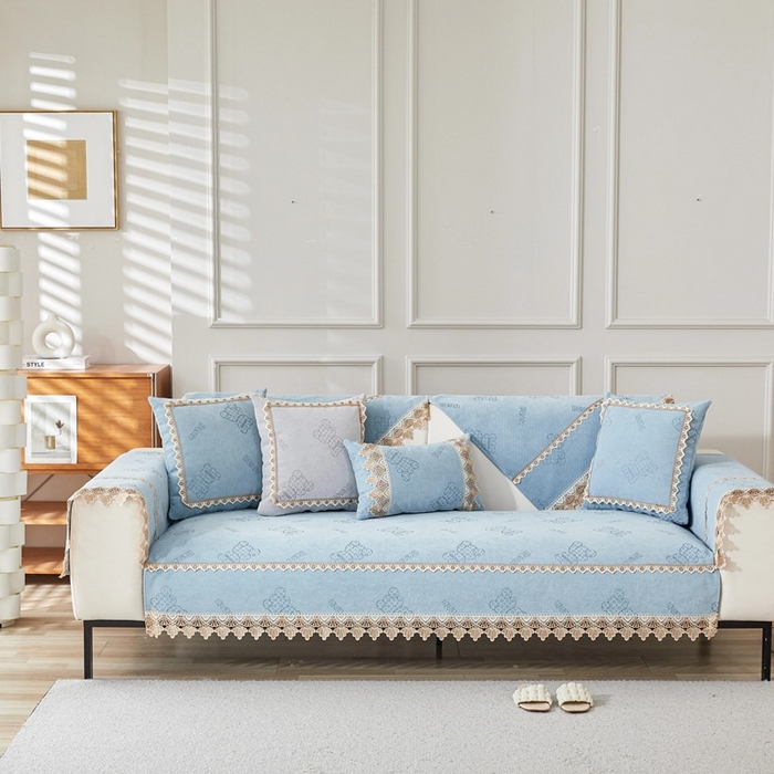 91家纺网 家纺一手货源 找家纺 （总）峻杨 2025新款柔软亲肤雪尼尔沙发垫耐用耐磨防滑四季可用可机洗水洗定制尺寸请联系客服-小熊