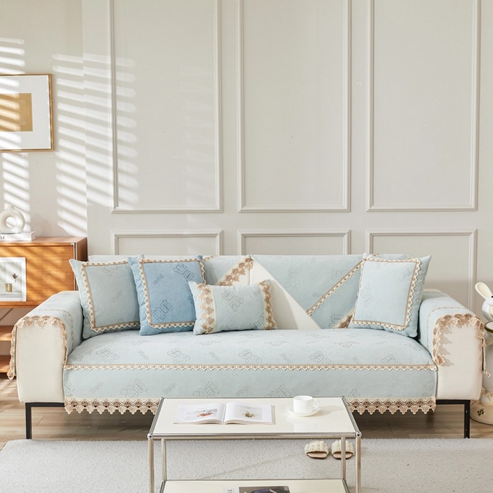 91家纺网 家纺一手货源 找家纺 （总）峻杨 2025新款柔软亲肤雪尼尔沙发垫耐用耐磨防滑四季可用可机洗水洗定制尺寸请联系客服-小熊