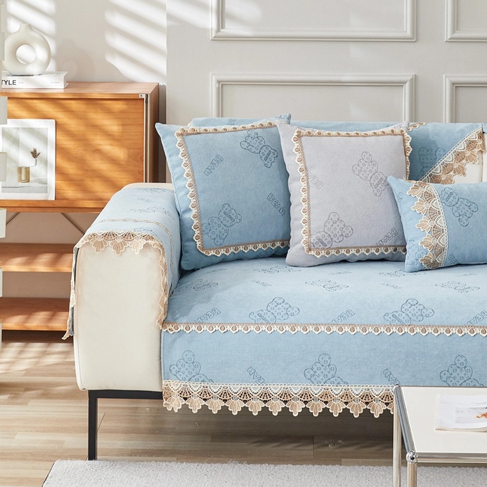 91家纺网 家纺一手货源 找家纺 （总）峻杨 2025新款柔软亲肤雪尼尔沙发垫耐用耐磨防滑四季可用可机洗水洗定制尺寸请联系客服-小熊