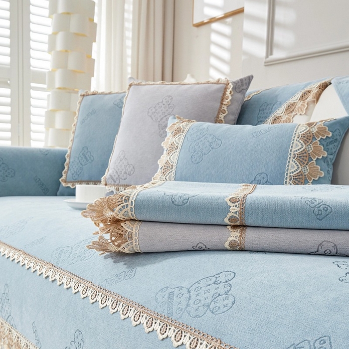 91家纺网 家纺一手货源 找家纺 （总）峻杨 2025新款柔软亲肤雪尼尔沙发垫耐用耐磨防滑四季可用可机洗水洗定制尺寸请联系客服-小熊