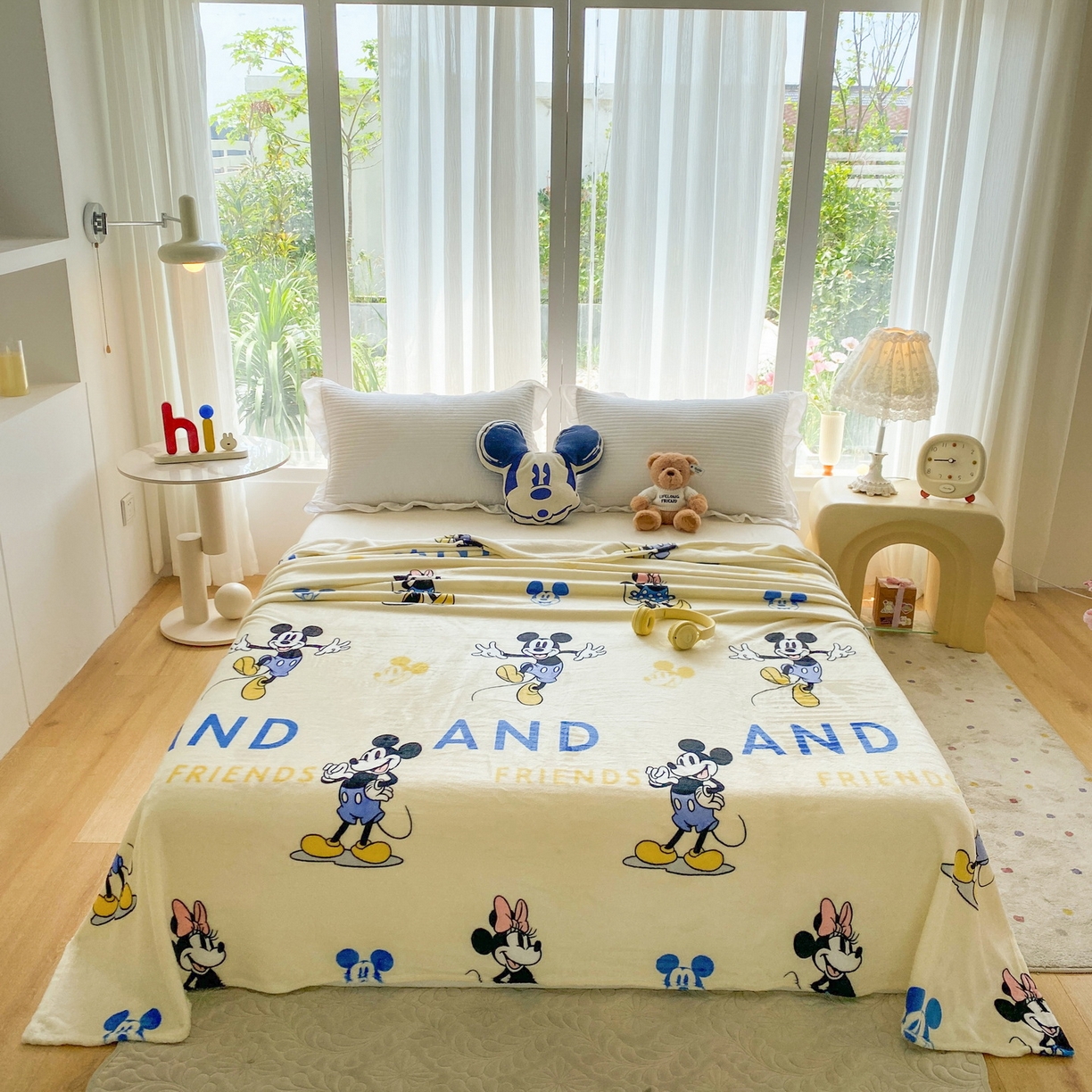 91家纺网 家纺一手货源 找家纺 （总）一电 2025新款卡通高克重双面法莱绒毛毯四季盖毯