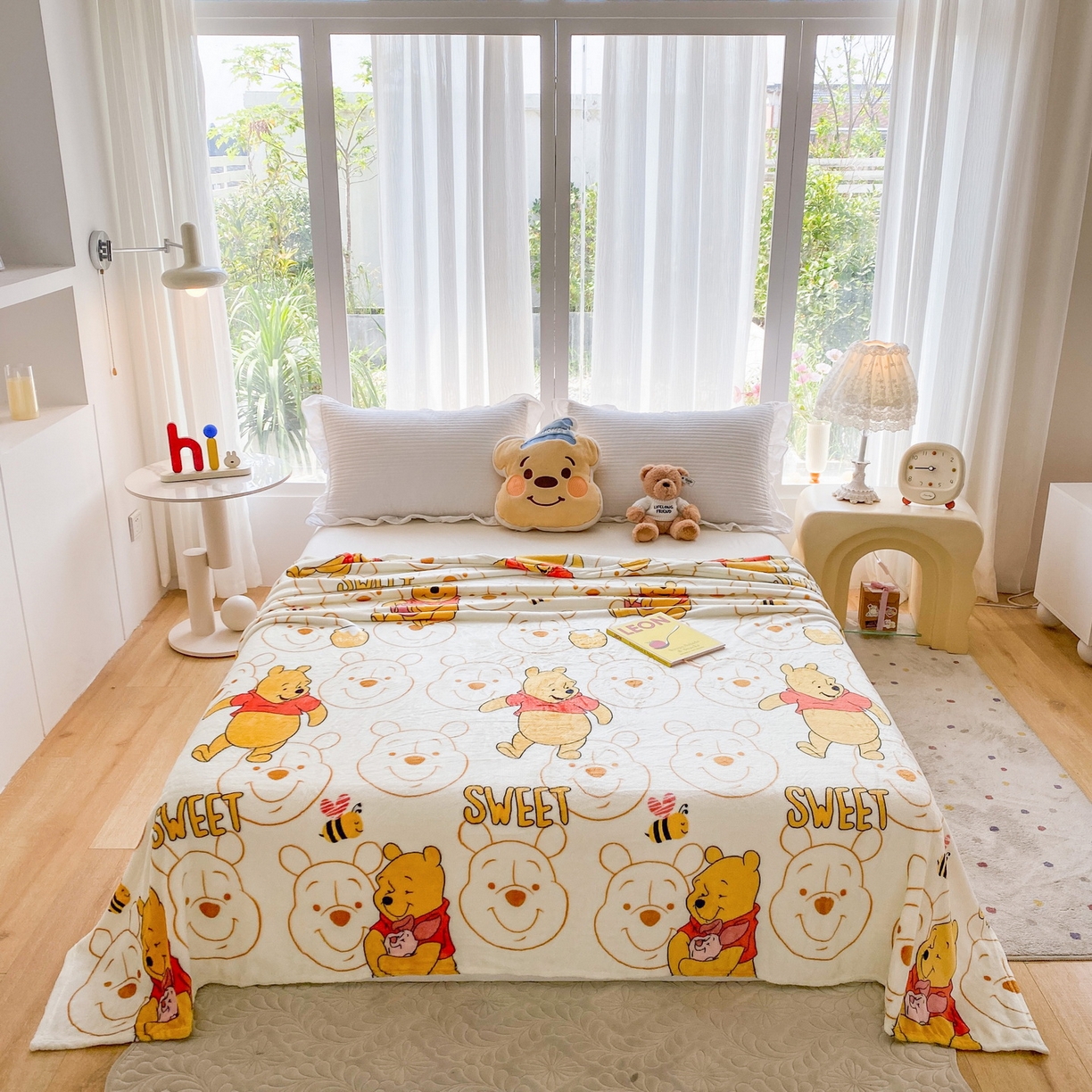 91家纺网 家纺一手货源 找家纺 （总）一电 2025新款卡通高克重双面法莱绒毛毯四季盖毯