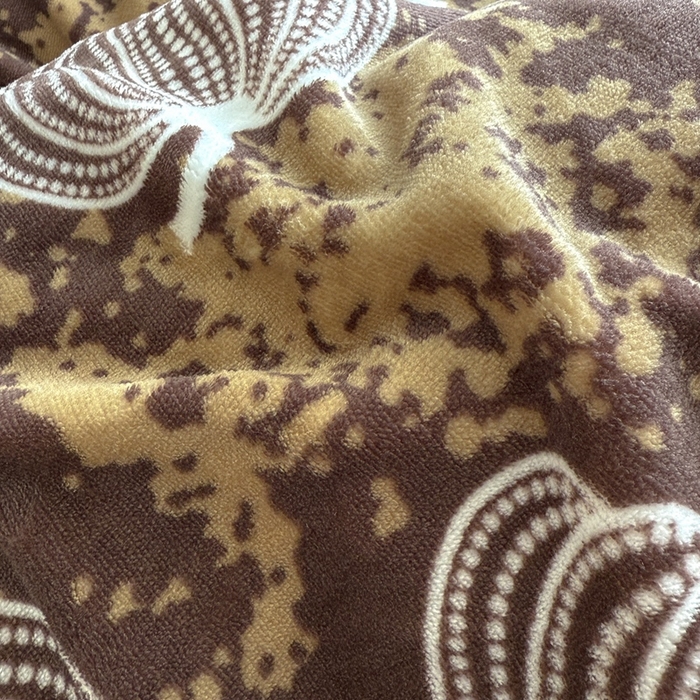 91家纺网 家纺一手货源 找家纺 梵克保罗 2025秋冬新款印花牛奶绒床盖炕垫炕盖四件套-云裳 云裳-南瓜乡