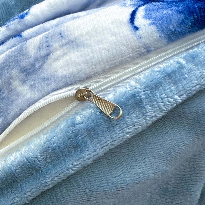 91家纺网 家纺一手货源 找家纺 梵克保罗 2025秋冬新款印花牛奶绒床盖炕垫炕盖四件套-云裳 云裳-青瓷玫瑰