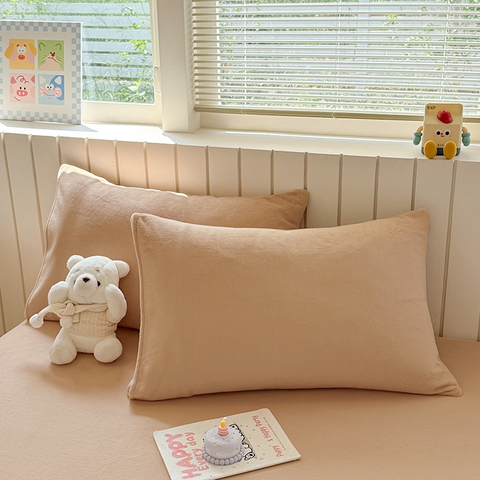 91家纺网 家纺一手货源 找家纺 大元 2025新款200g纯色牛奶绒单床笠单床单 奶茶咖