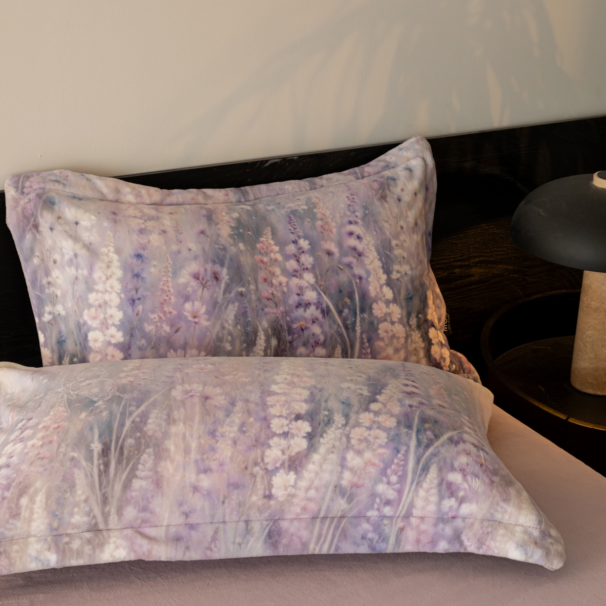 91家纺网 家纺一手货源 找家纺 寐绸家纺 2025秋冬新款230g牛奶绒数码印花四件套 数码四件套-薰衣草之恋