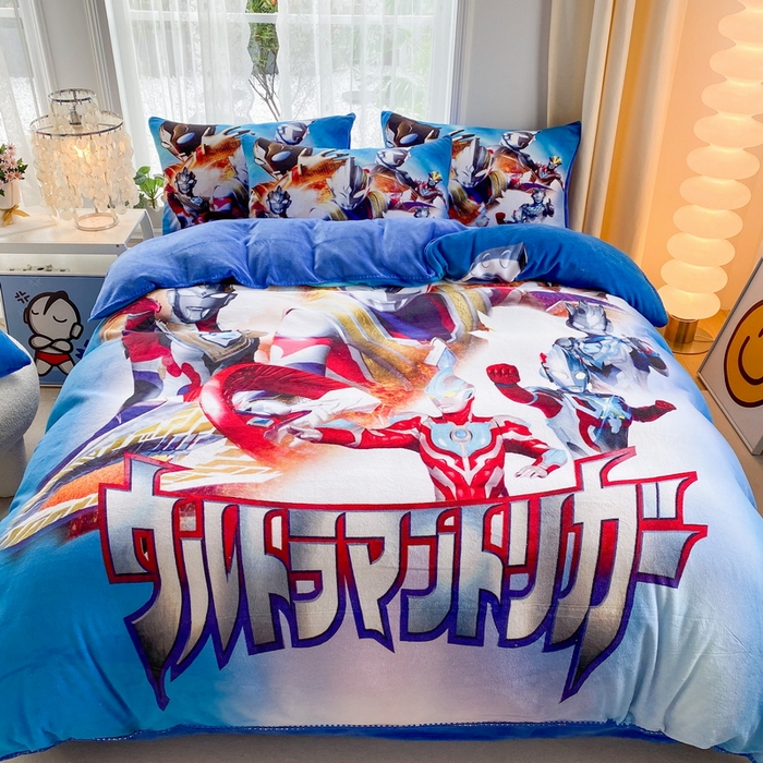 91家纺网 家纺一手货源 找家纺 （总）一电 2025新款双面牛奶绒被套单件150x200儿童加厚法兰珊瑚绒被罩200x230冬季-第一批