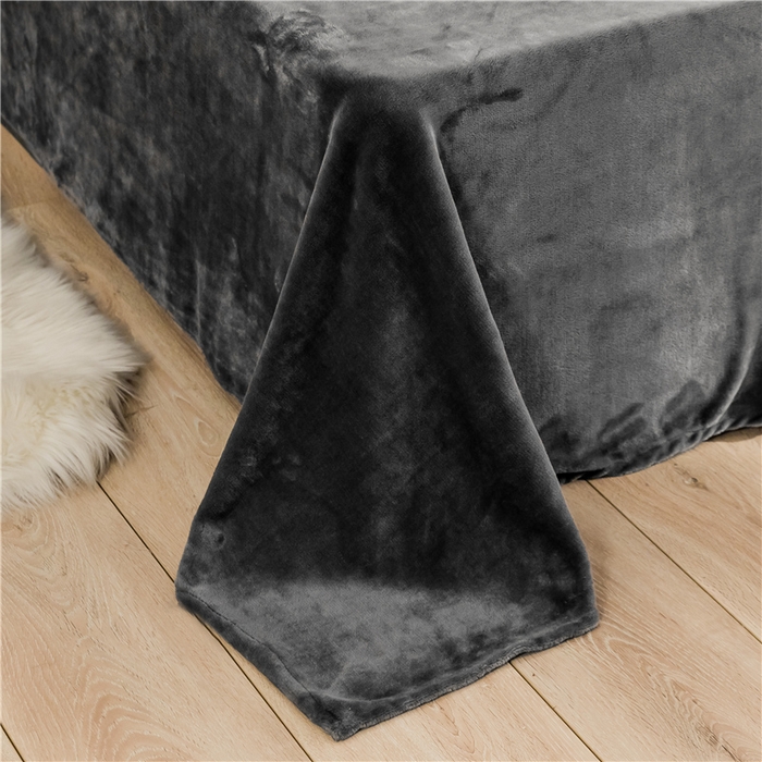 91家纺网 家纺一手货源 找家纺 宅部落 2025新款高克重牛奶绒四件套法莱绒三件套单被套 爱的花语（白）