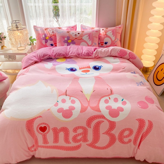 91家纺网 家纺一手货源 找家纺 （总）一电 2025新款双面牛奶绒被套单件150x200儿童加厚法兰珊瑚绒被罩200x230冬季-第二批