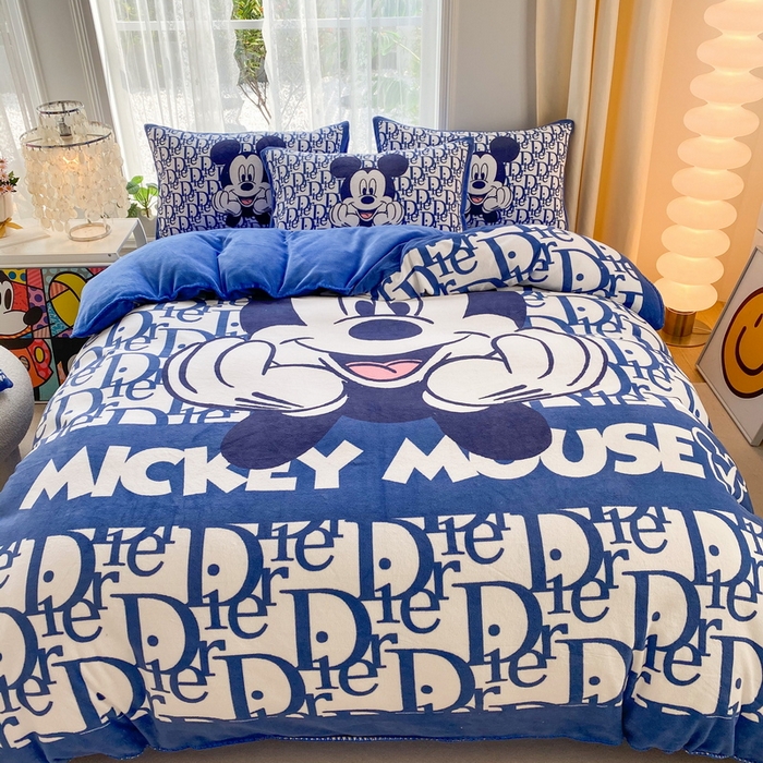 91家纺网 家纺一手货源 找家纺 （总）一电 2025新款双面牛奶绒被套单件150x200儿童加厚法兰珊瑚绒被罩200x230冬季-第二批