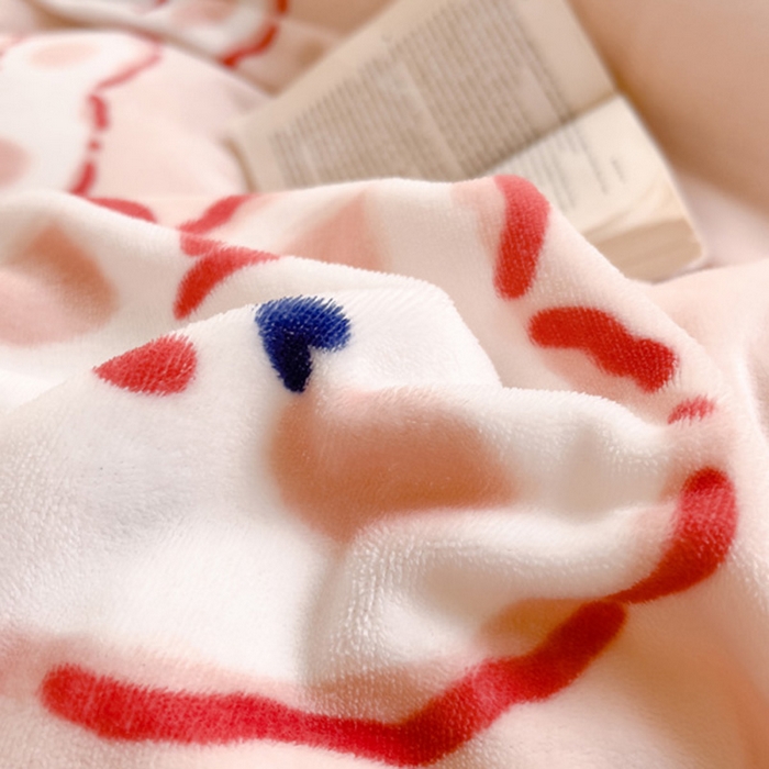 91家纺网 家纺一手货源 找家纺 宅部落 2025新款高克重牛奶绒四件套法莱绒三件套单被套 小兔兔