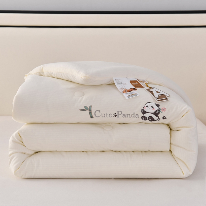 91家纺网 家纺一手货源 找家纺 （总）小牛席业 2025新款熊猫保暖被系列被子被芯
