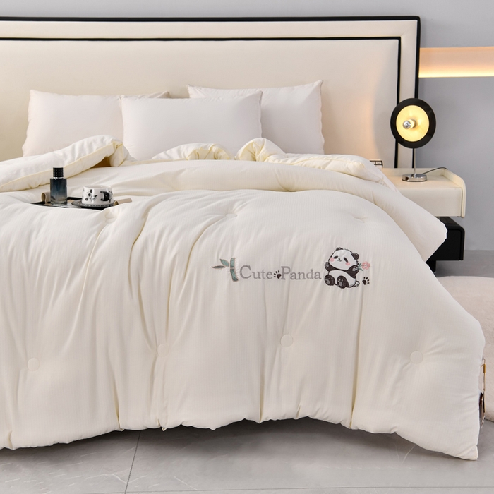 91家纺网 家纺一手货源 找家纺 （总）小牛席业 2025新款熊猫保暖被系列被子被芯