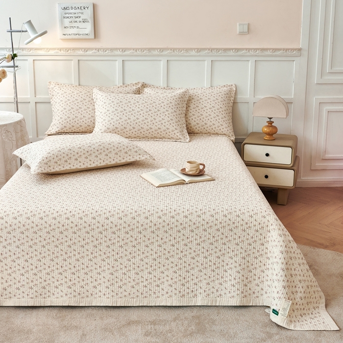 91家纺网 家纺一手货源 找家纺 （总）莎果家纺 2025新款高级轻奢棉麻床盖四件套