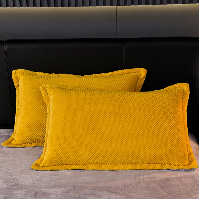 91家纺网 家纺一手货源 找家纺 （总）小牛席业 2025新款菠萝牛奶绒枕套