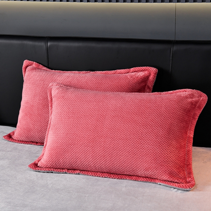 91家纺网 家纺一手货源 找家纺 （总）小牛席业 2025新款菠萝牛奶绒枕套