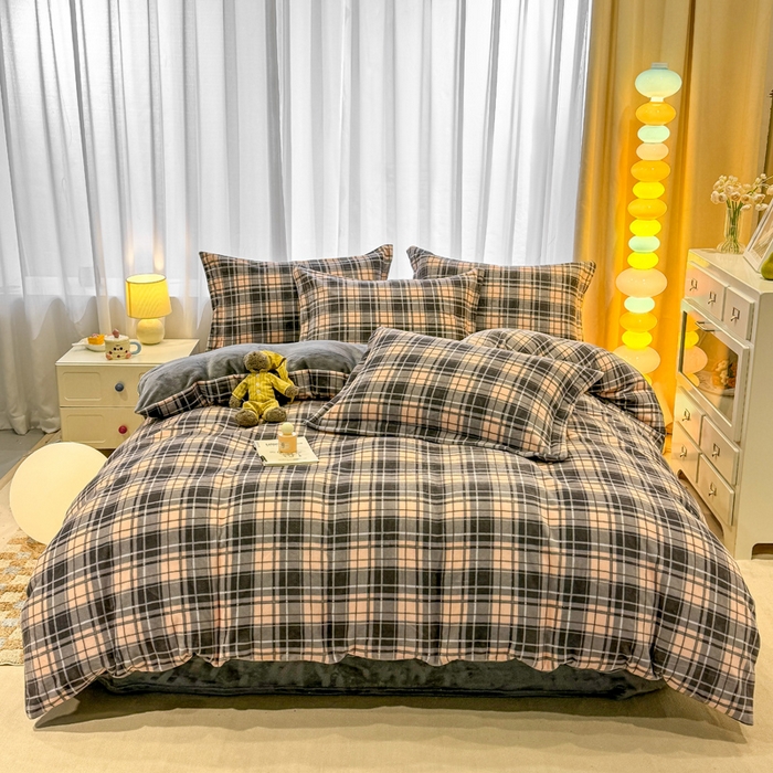 91家纺网 家纺一手货源 找家纺 （总）宅部落 2025新款高克重牛奶绒卡通印花单被套