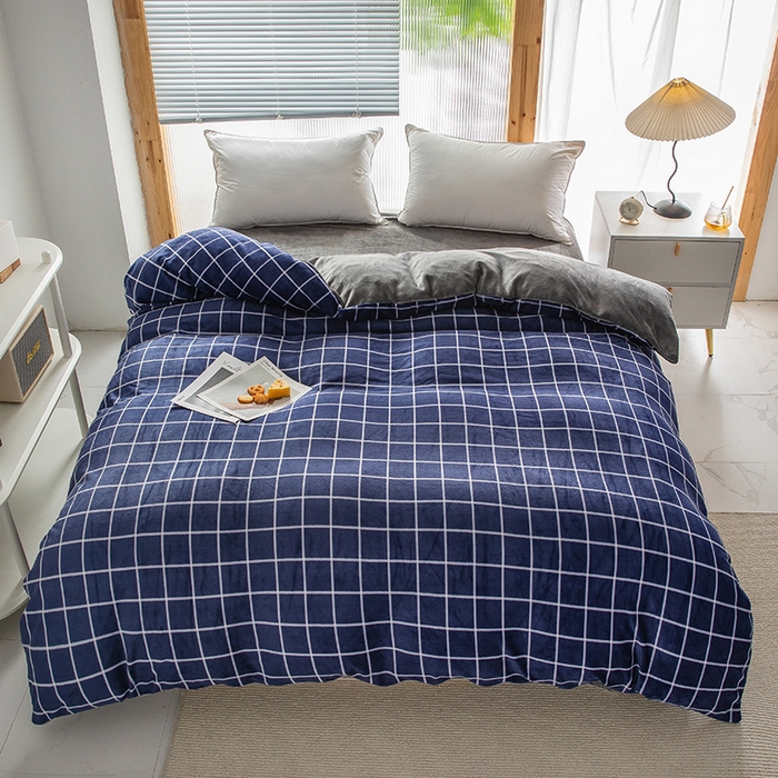 91家纺网 家纺一手货源 找家纺 （总）宅部落 2025新款高克重牛奶绒卡通印花单被套