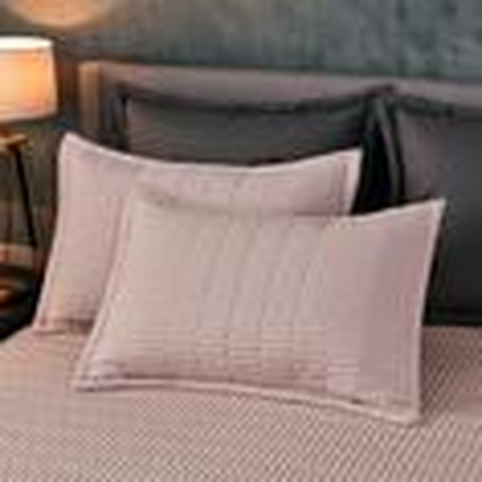小牛席业 2025新款加厚密道夹棉枕套 密道夹棉枕套-粉色