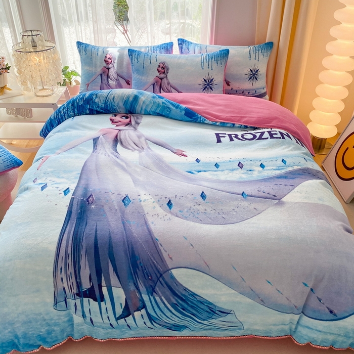 一电 2025新款双面牛奶绒被套单件150x200儿童加厚法兰珊瑚绒被罩200x230冬季-第二批 女王