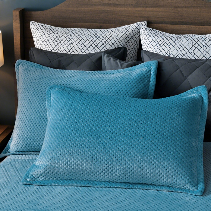 91家纺网 家纺一手货源 找家纺 （总）小牛席业 2025新款加厚牛奶绒满天星夹棉枕套