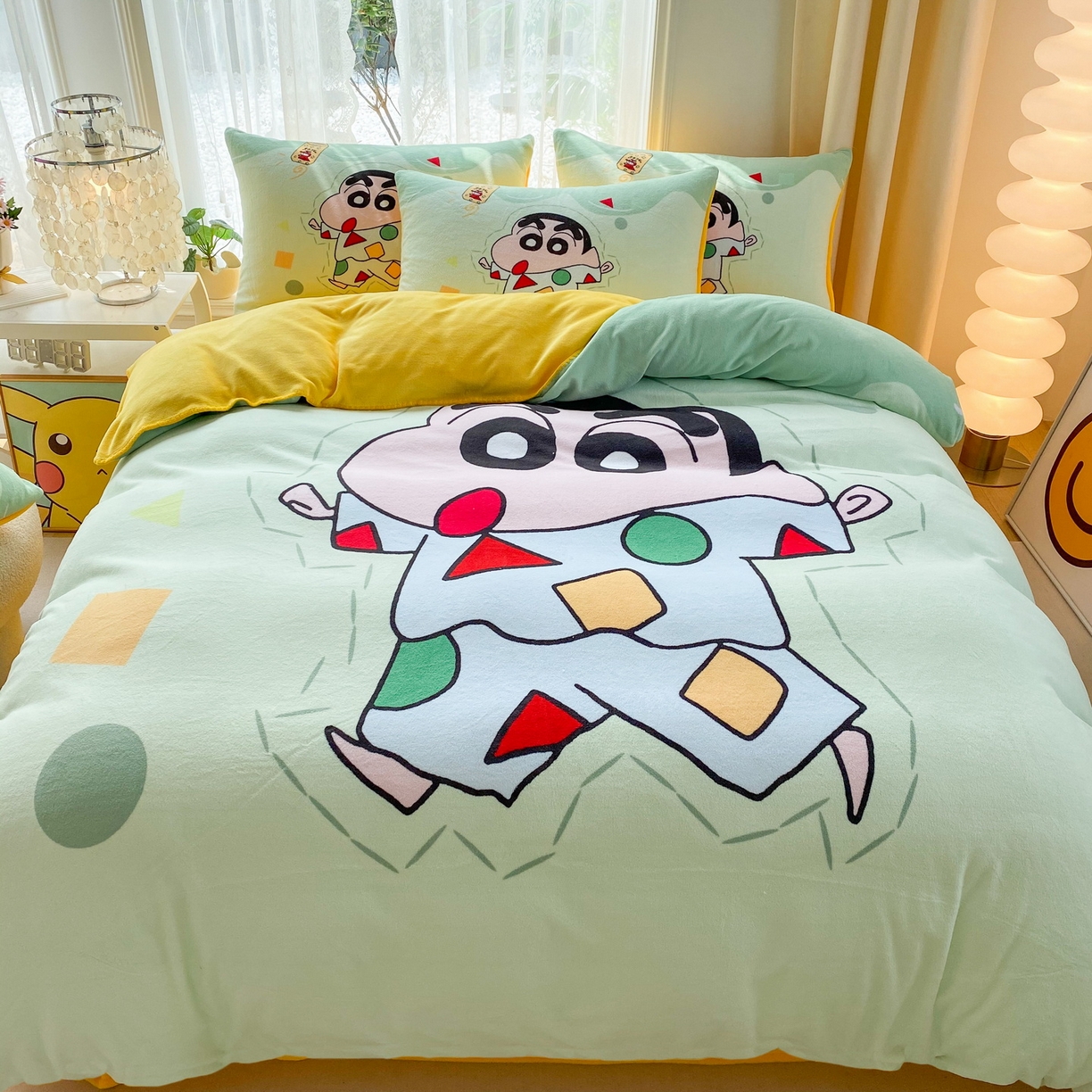 91家纺网 家纺一手货源 找家纺 一电 2025新款双面牛奶绒被套单件150x200儿童加厚法兰珊瑚绒被罩200x230冬季-第二批 小新