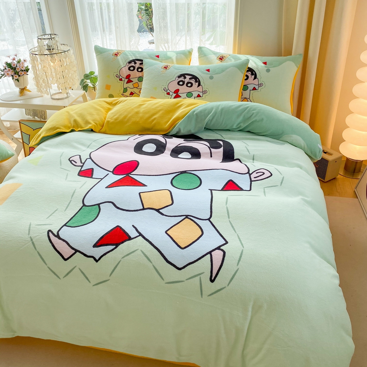 91家纺网 家纺一手货源 找家纺 一电 2025新款双面牛奶绒被套单件150x200儿童加厚法兰珊瑚绒被罩200x230冬季-第二批 小新