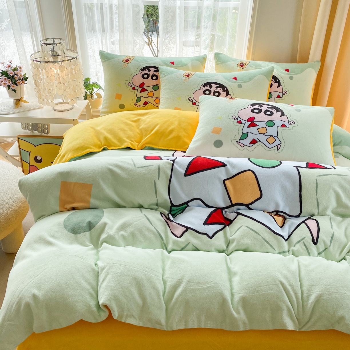 91家纺网 家纺一手货源 找家纺 一电 2025新款双面牛奶绒被套单件150x200儿童加厚法兰珊瑚绒被罩200x230冬季-第二批 小新