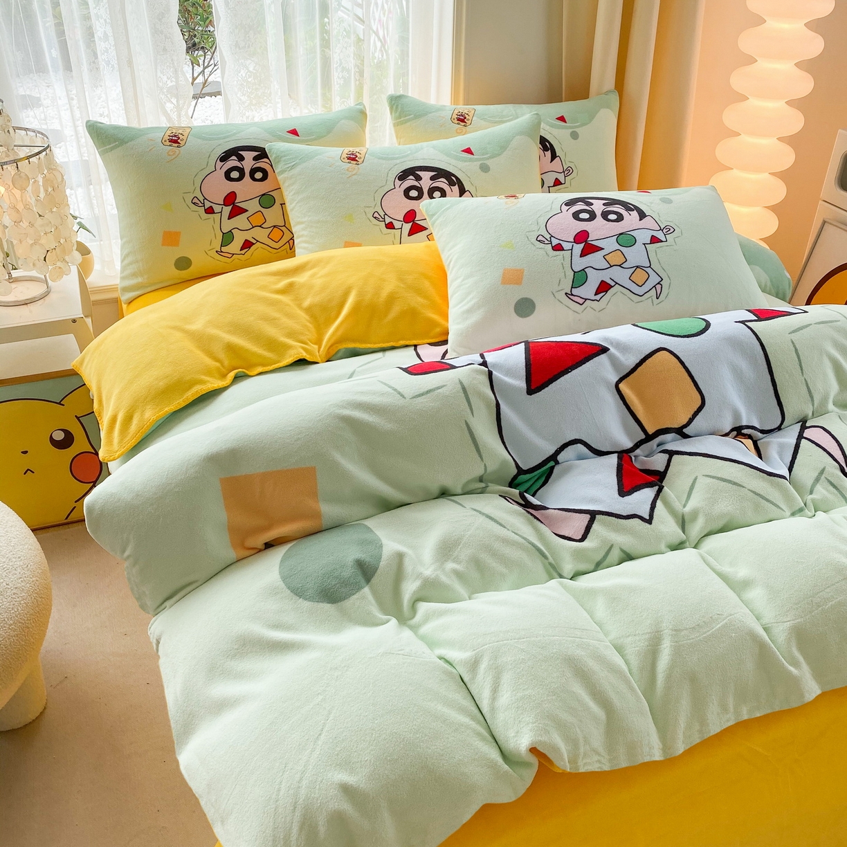 91家纺网 家纺一手货源 找家纺 一电 2025新款双面牛奶绒被套单件150x200儿童加厚法兰珊瑚绒被罩200x230冬季-第二批 小新