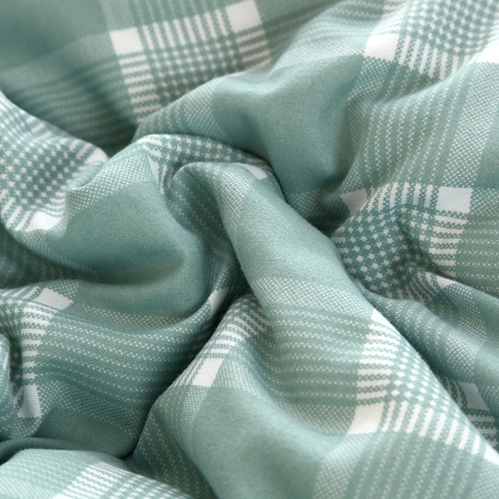 91家纺网 家纺一手货源 找家纺 乐沐 2025新款A类水洗棉双层纱豆豆绒被芯 西雅图-浅绿