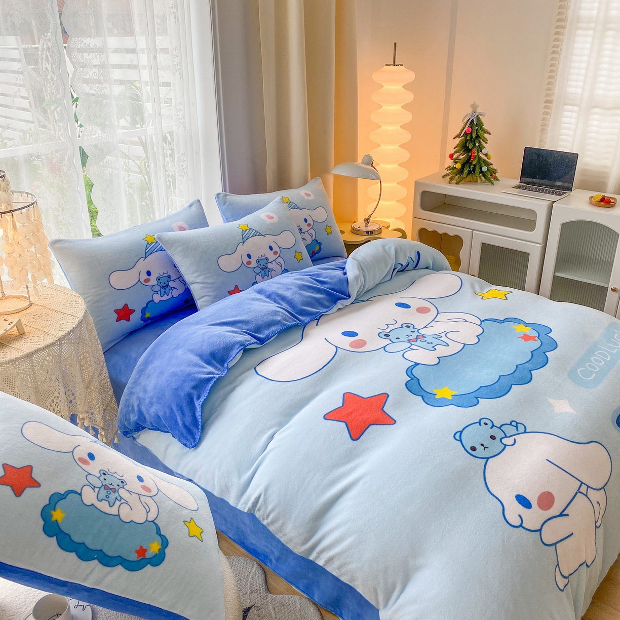 91家纺网 家纺一手货源 找家纺 一电 2025新款双面牛奶绒被套单件150x200儿童加厚法兰珊瑚绒被罩200x230冬季-第二批 小熊玉桂狗