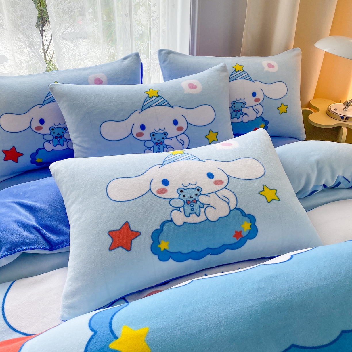 91家纺网 家纺一手货源 找家纺 一电 2025新款双面牛奶绒被套单件150x200儿童加厚法兰珊瑚绒被罩200x230冬季-第二批 小熊玉桂狗