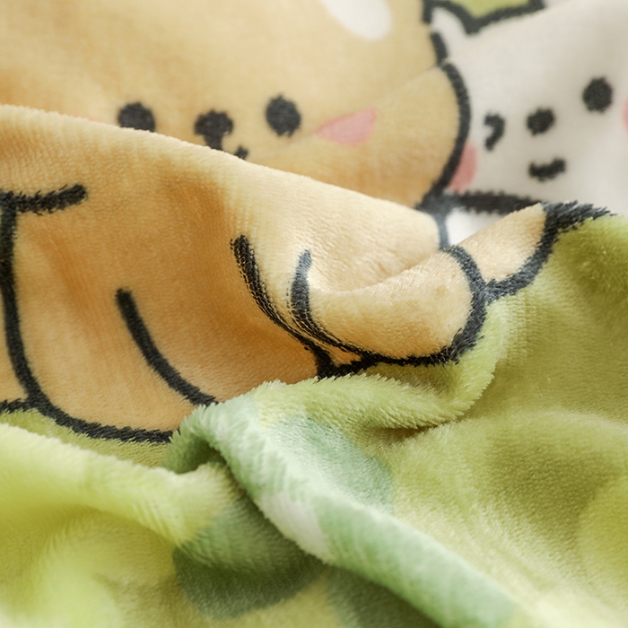 91家纺网 家纺一手货源 找家纺 宅部落 2025新款高克重牛奶绒卡通印花单被套 伊甸园