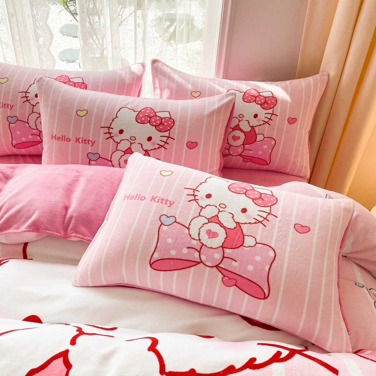 91家纺网 家纺一手货源 找家纺 （总）一电 2025新款冬季双面牛奶珊瑚绒床上四件套法兰绒床品加绒被套床单三件套-第二批