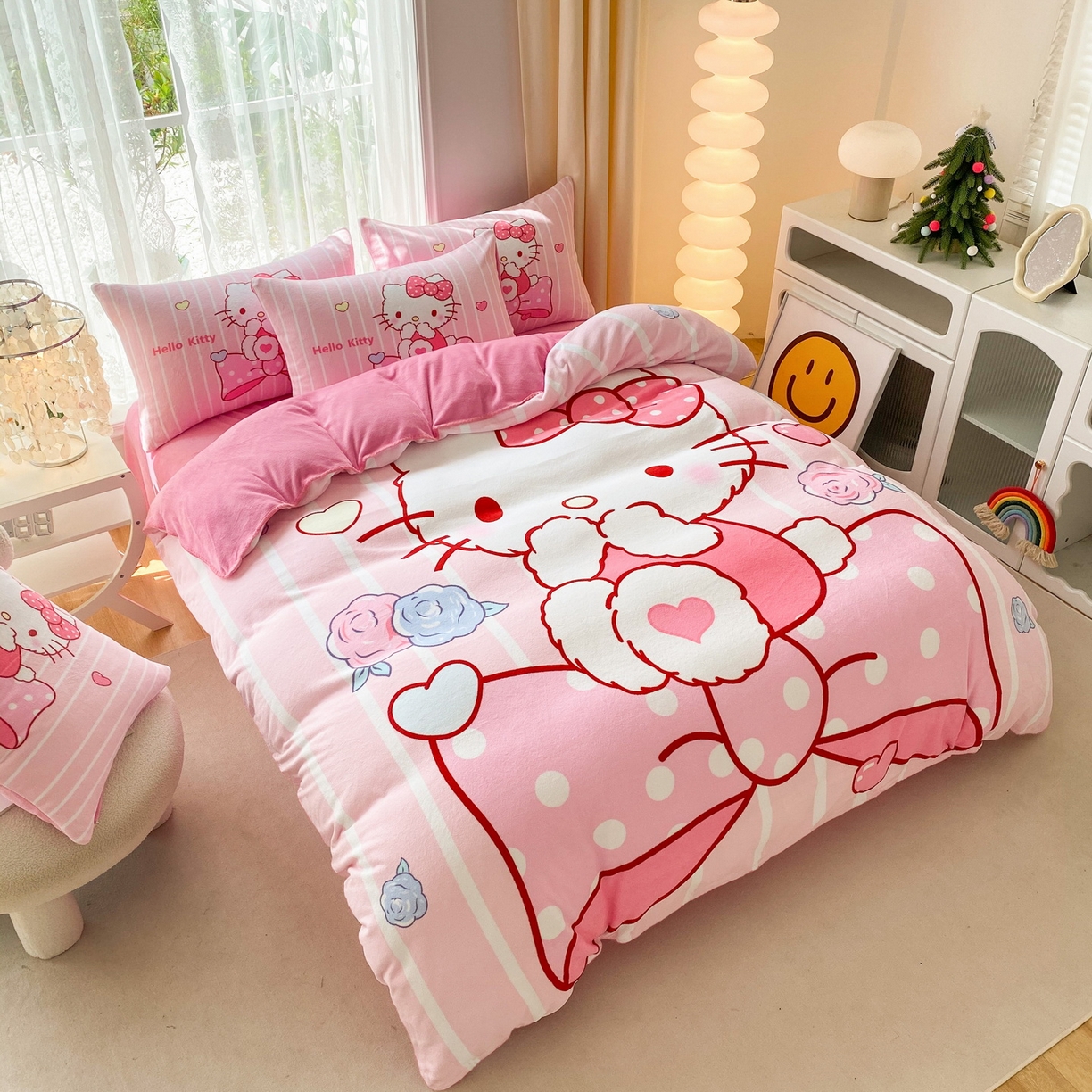 91家纺网 家纺一手货源 找家纺 （总）一电 2025新款冬季双面牛奶珊瑚绒床上四件套法兰绒床品加绒被套床单三件套-第二批