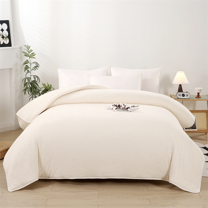 91家纺网 家纺一手货源 找家纺 （总）好老表被业 2025新款新疆100%纯棉花被芯鱼鳞网纱整张填充棉胎冬被保暖四季被子加厚全棉春