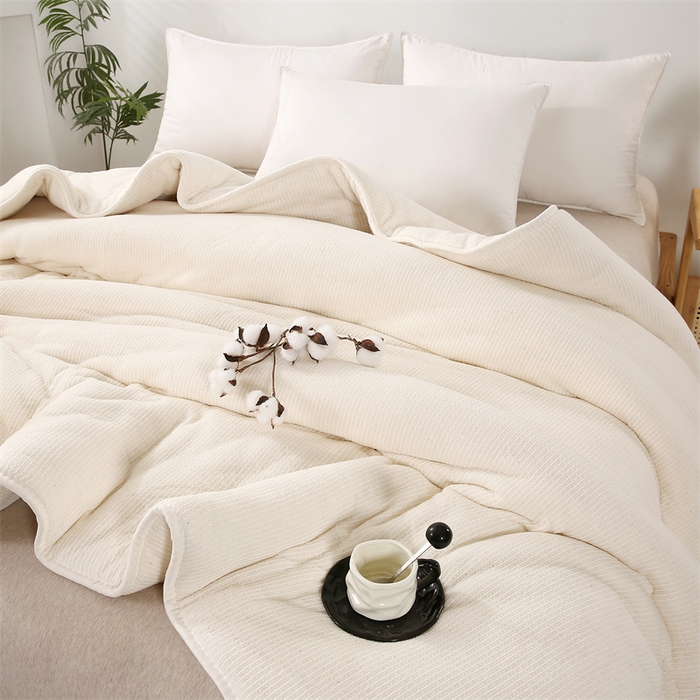 91家纺网 家纺一手货源 找家纺 （总）好老表被业 2025新款新疆100%纯棉花被芯鱼鳞网纱整张填充棉胎冬被保暖四季被子加厚全棉春