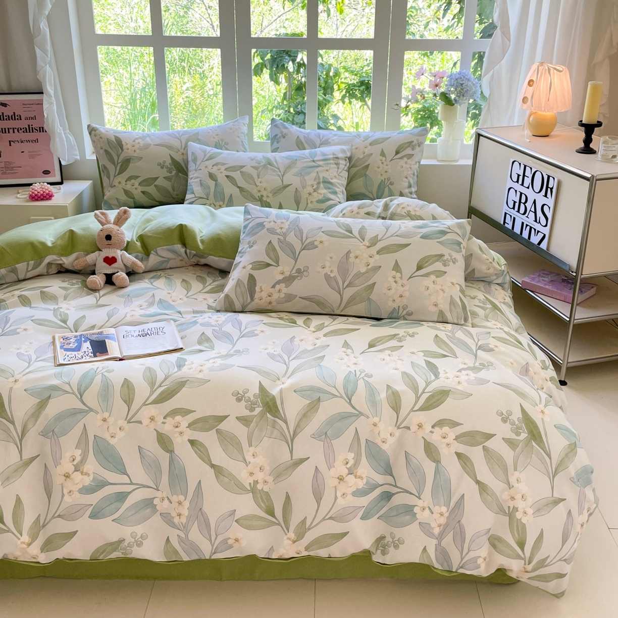 91家纺网 家纺一手货源 找家纺 本制 2025秋冬新款全棉混纺磨毛印花四件套 绿野仙踪-逍遥游